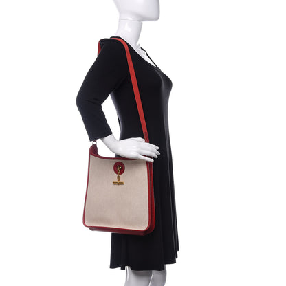 Hermes Toile Ardennes Vespa PM Rouge Vif 2 of 17