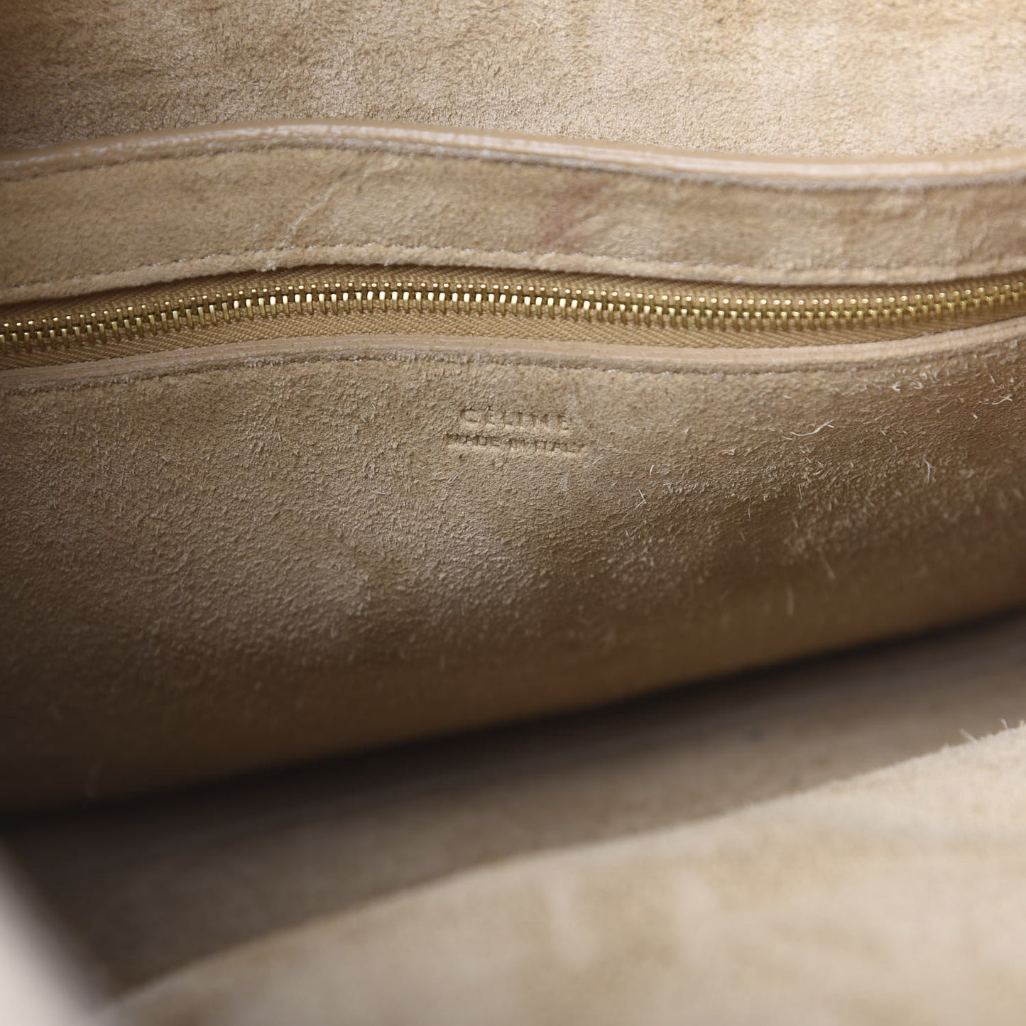 Soft Grained Calfskin Sangle Bucket Bag Dune