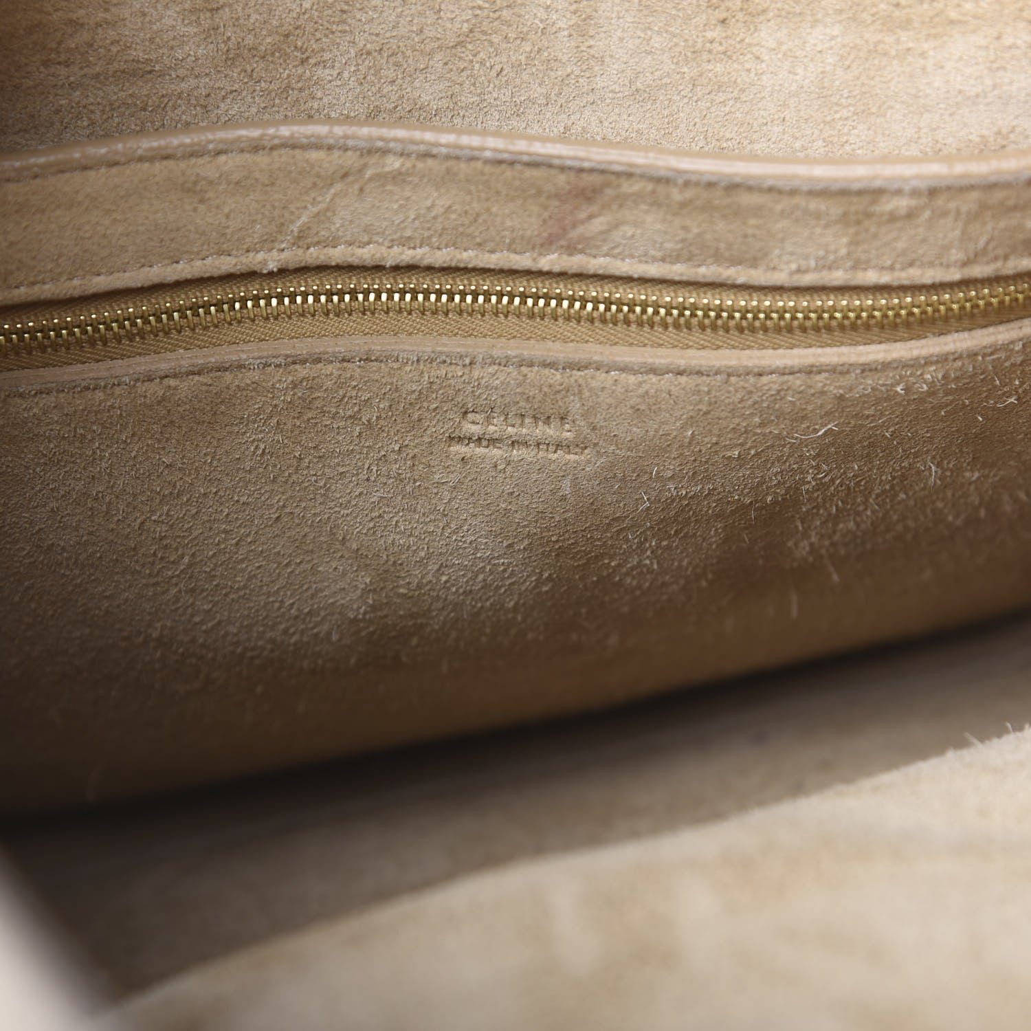 Celine Soft Grained Calfskin Sangle Bucket Bag Dune 5 of 17
