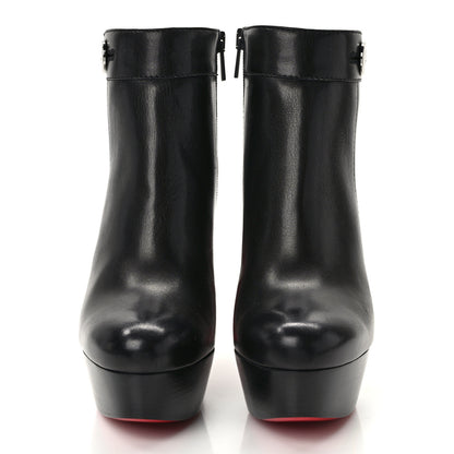 Christian Louboutin Calfskin Janis Alta 120 Booties 37 Black 2 of 9
