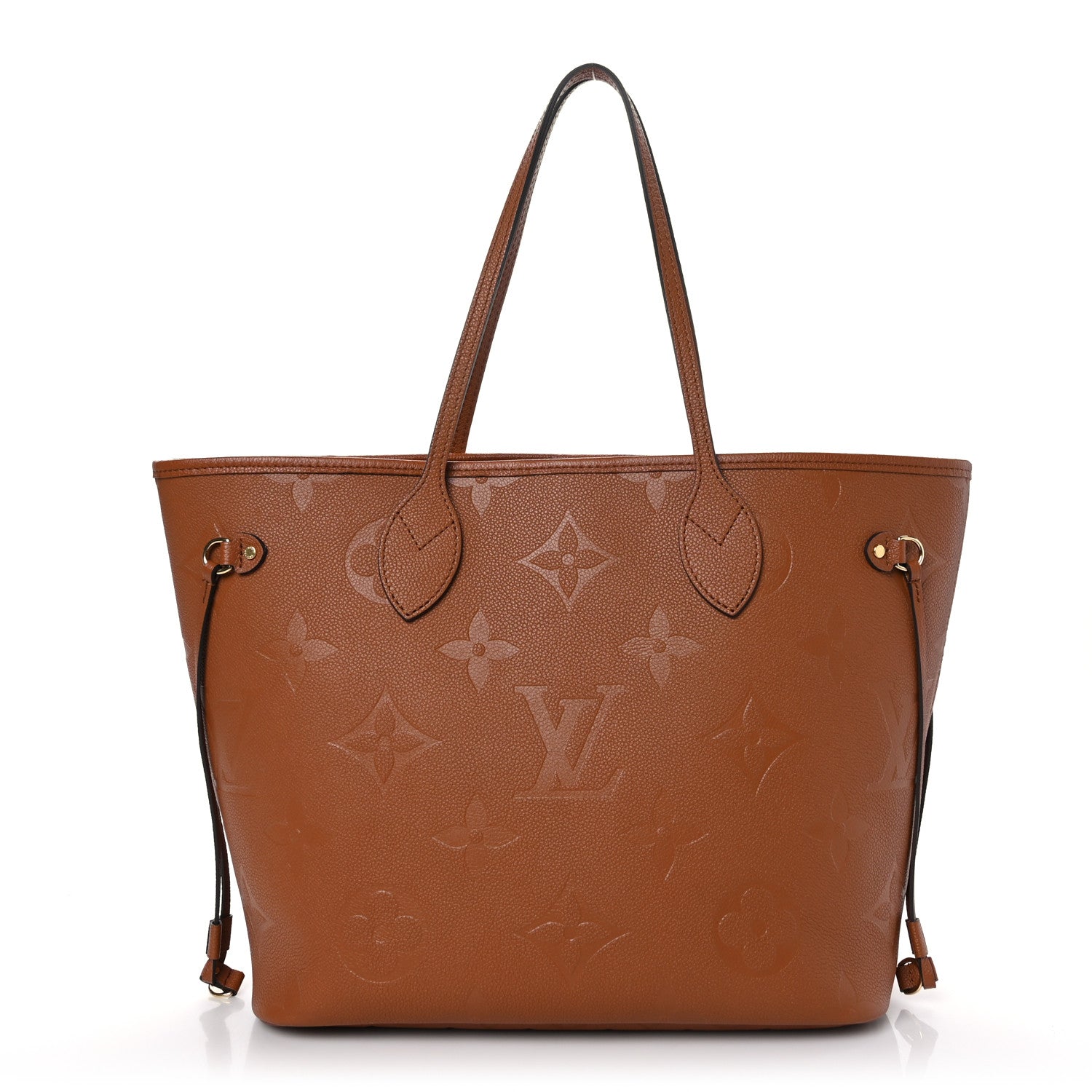 Louis Vuitton Empreinte Monogram Giant Neverfull MM Cognac 3 of 9