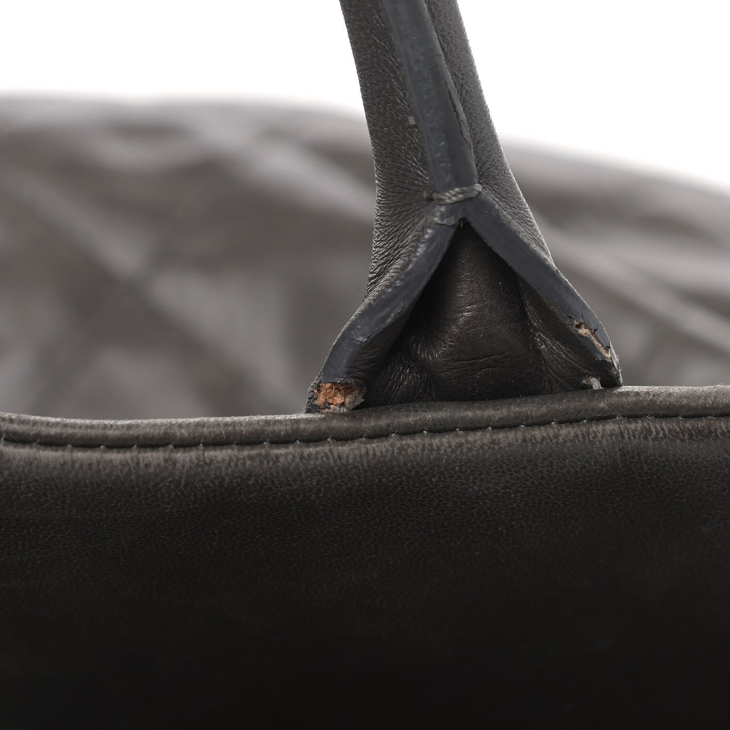 Chanel Glazed Calfskin Stingray Large Bindi CC Tote Grey 14 of 16