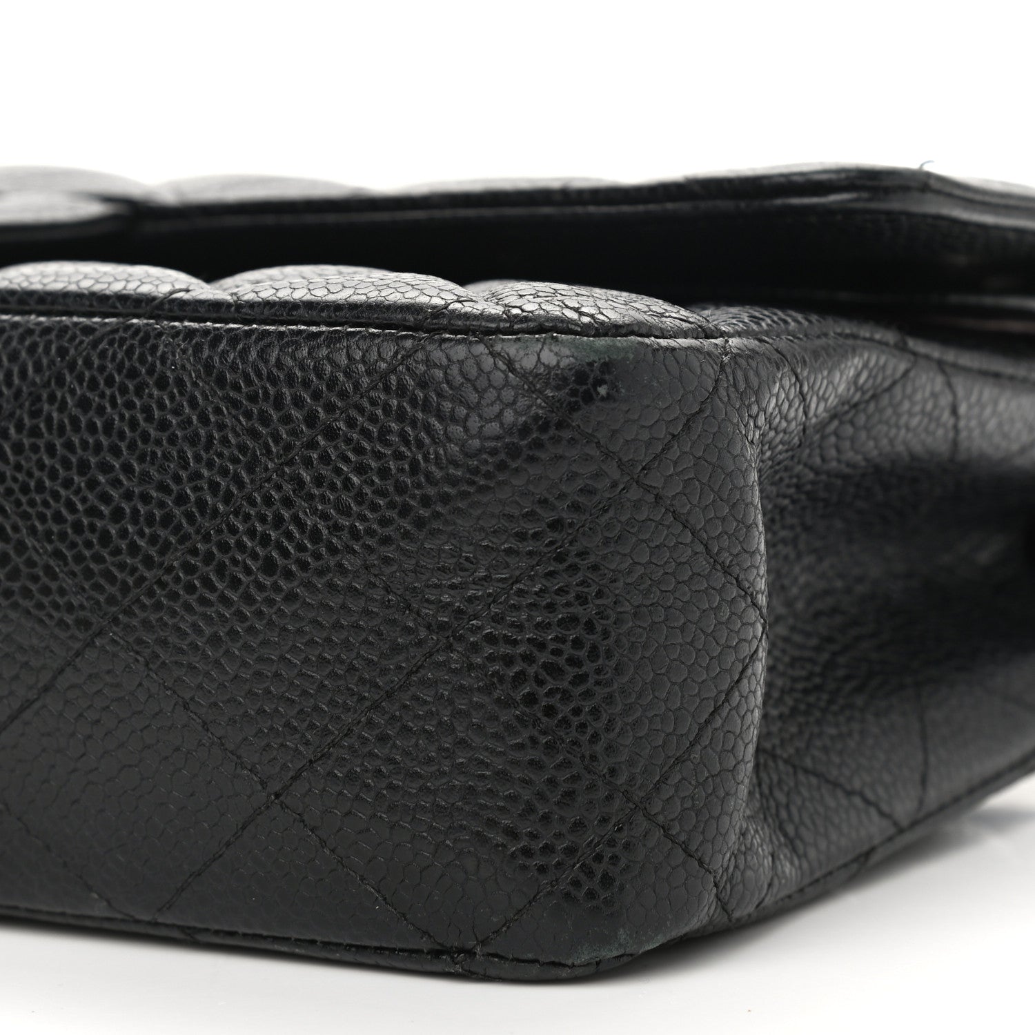 Chanel Caviar Quilted Medium Double Flap Black 10 of 13
