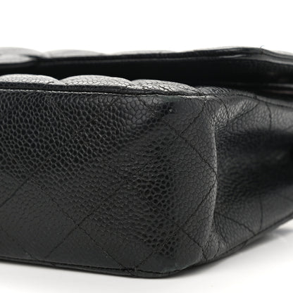Chanel Caviar Quilted Medium Double Flap Black 10 of 13