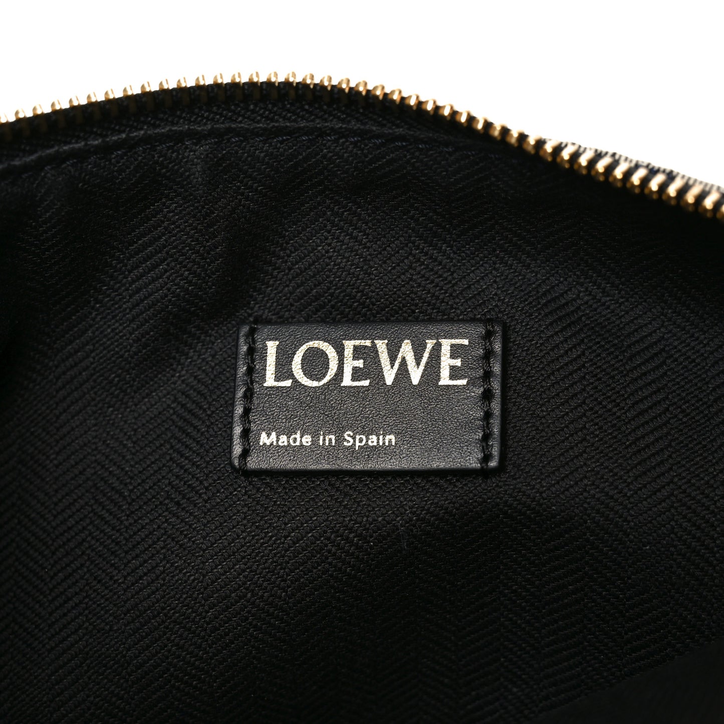 Jacquard Anagram Calfskin Pouch Blue Beige