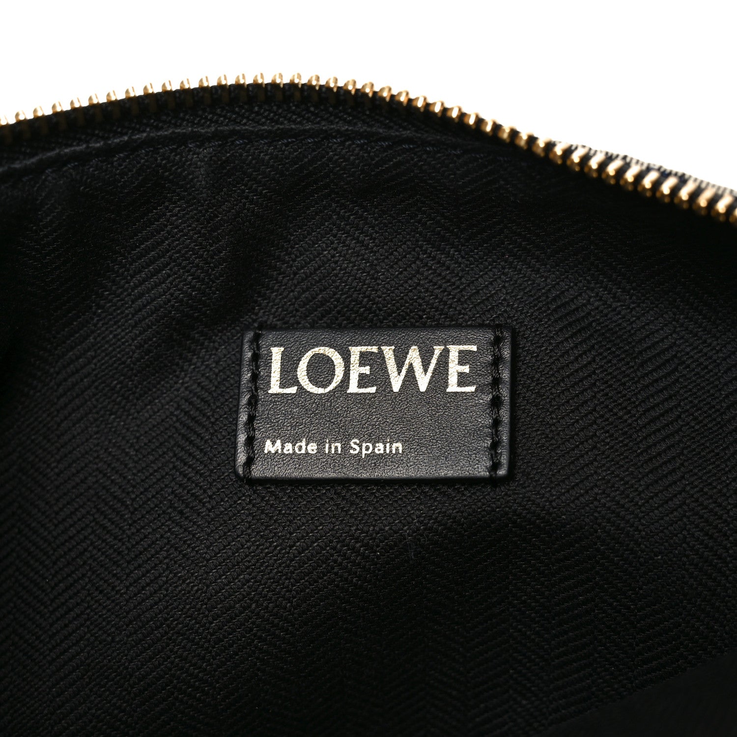 Loewe Jacquard Anagram Calfskin Pouch Blue Beige 6 of 9