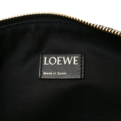 Loewe Jacquard Anagram Calfskin Pouch Blue Beige 6 of 9