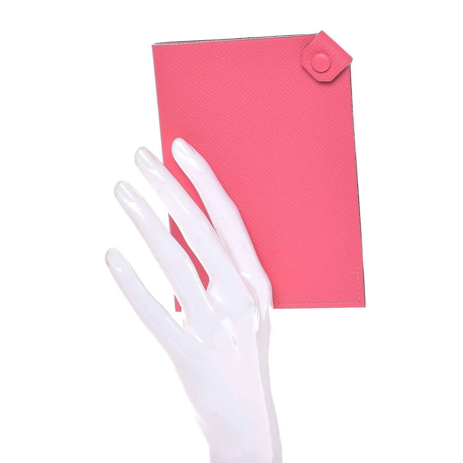 Hermes Epsom Tarmac PM Passport Holder Rose Azalee 2 of 7