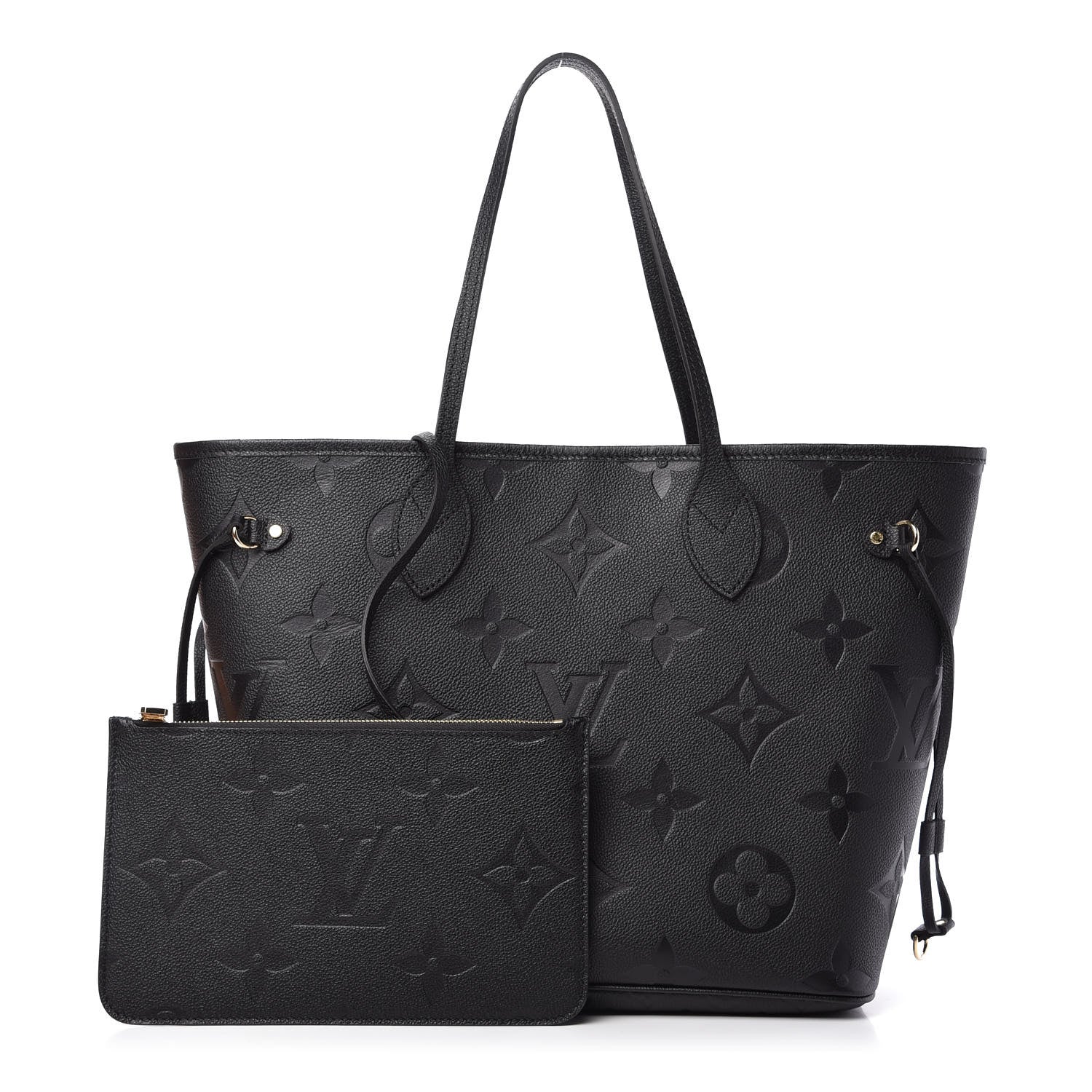 Louis Vuitton Empreinte Monogram Giant Neverfull MM Black 1 of 9