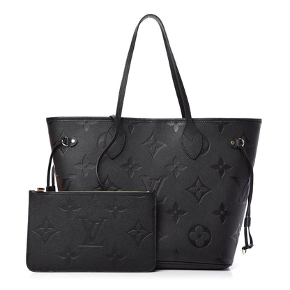 Louis Vuitton Empreinte Monogram Giant Neverfull MM Black 1 of 9