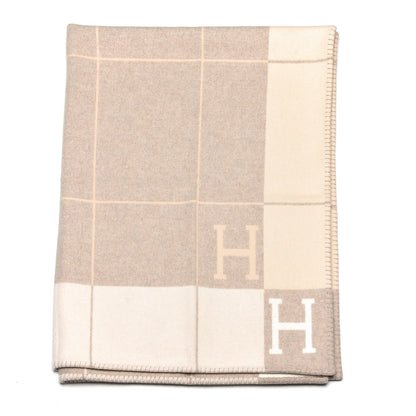 Hermes Wool Cashmere Avalon III Blanket Coco Camomille 1 of 4
