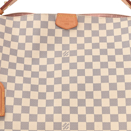 Louis Vuitton Damier Azur Graceful MM Rose Ballerine 7 of 9