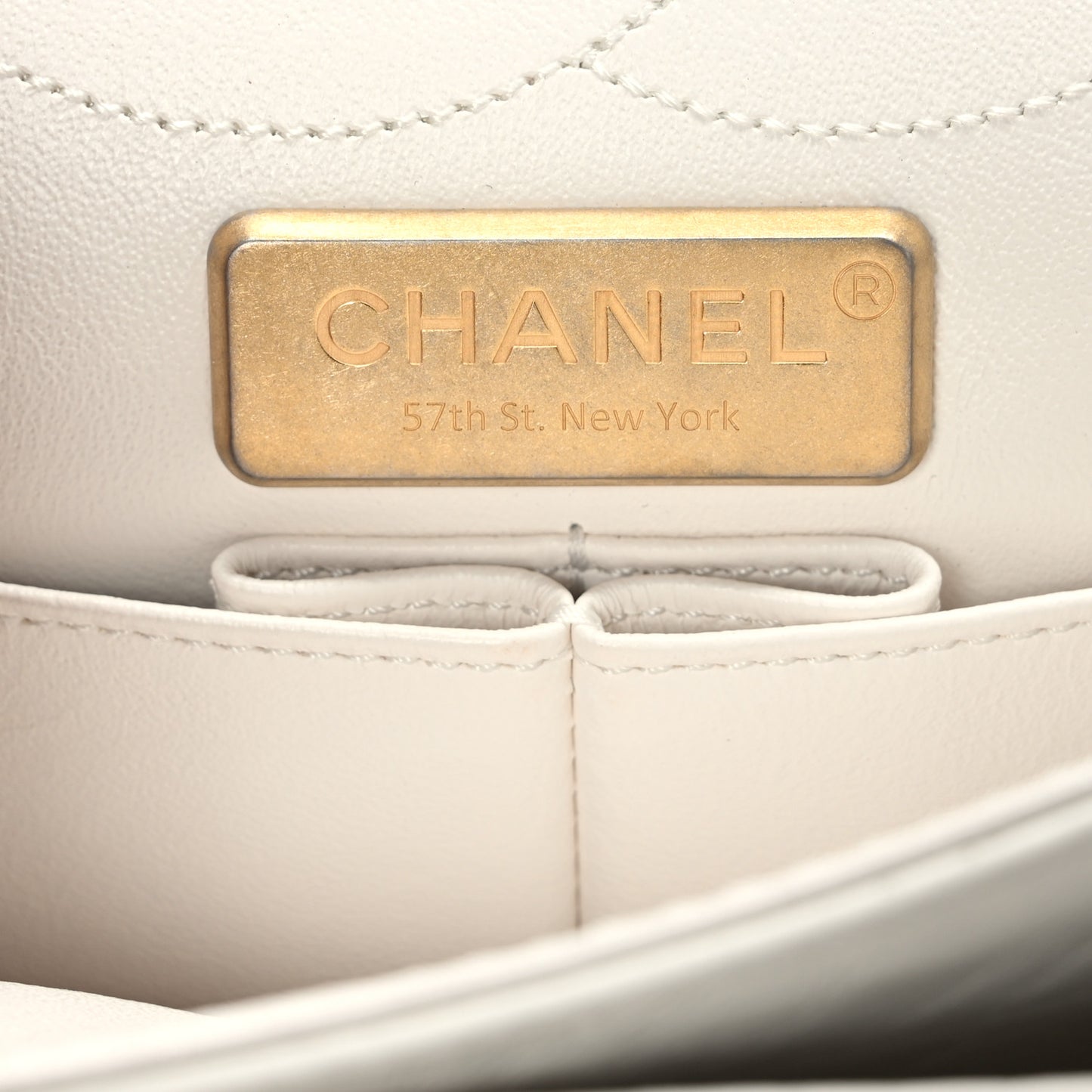 Aged Calfskin Lucky Charms 2.55 Reissue 226 Flap White