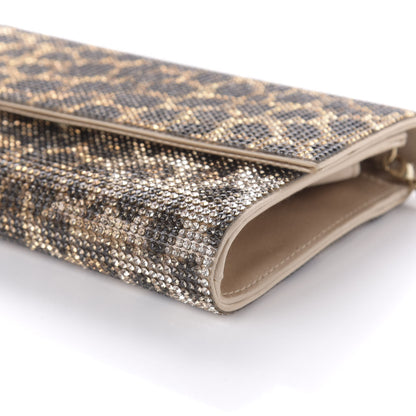 Judith Leiber Swarovski Crystal Fizzoni Leopard Clutch Champagne Multicolor 7 of 11