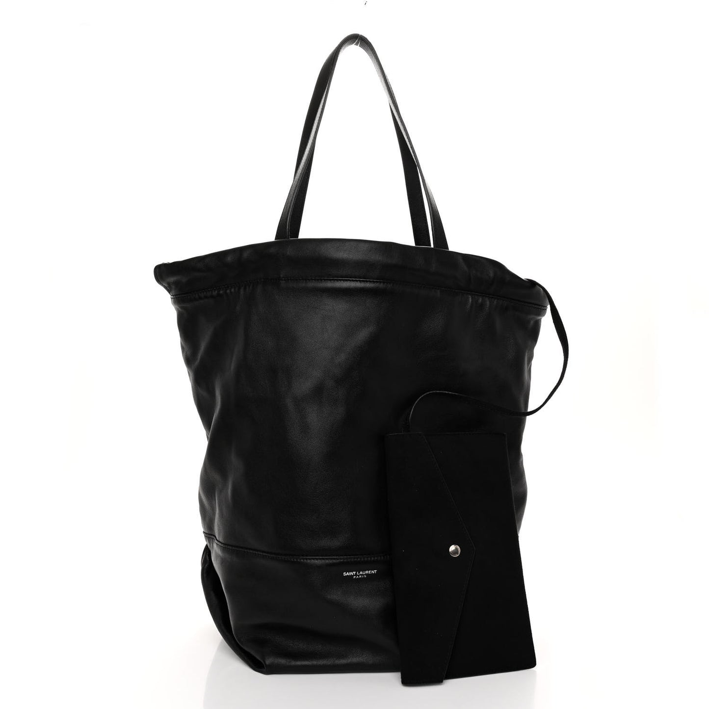 Lambskin West Shopping Bag Black