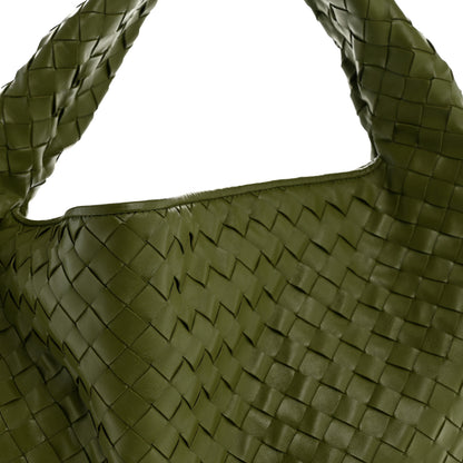 Bottega Veneta Calfskin Intrecciato Large Hop Matcha 8 of 10