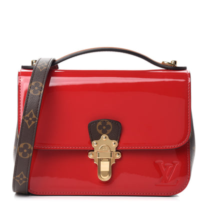 Louis Vuitton Patent Calfskin Monogram Cherrywood BB Scarlet 1 of 11