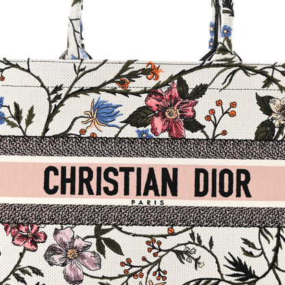 Christian Dior Canvas Embroidered Medium Rosa Mutabilis Book Tote Multicolor 8 of 10