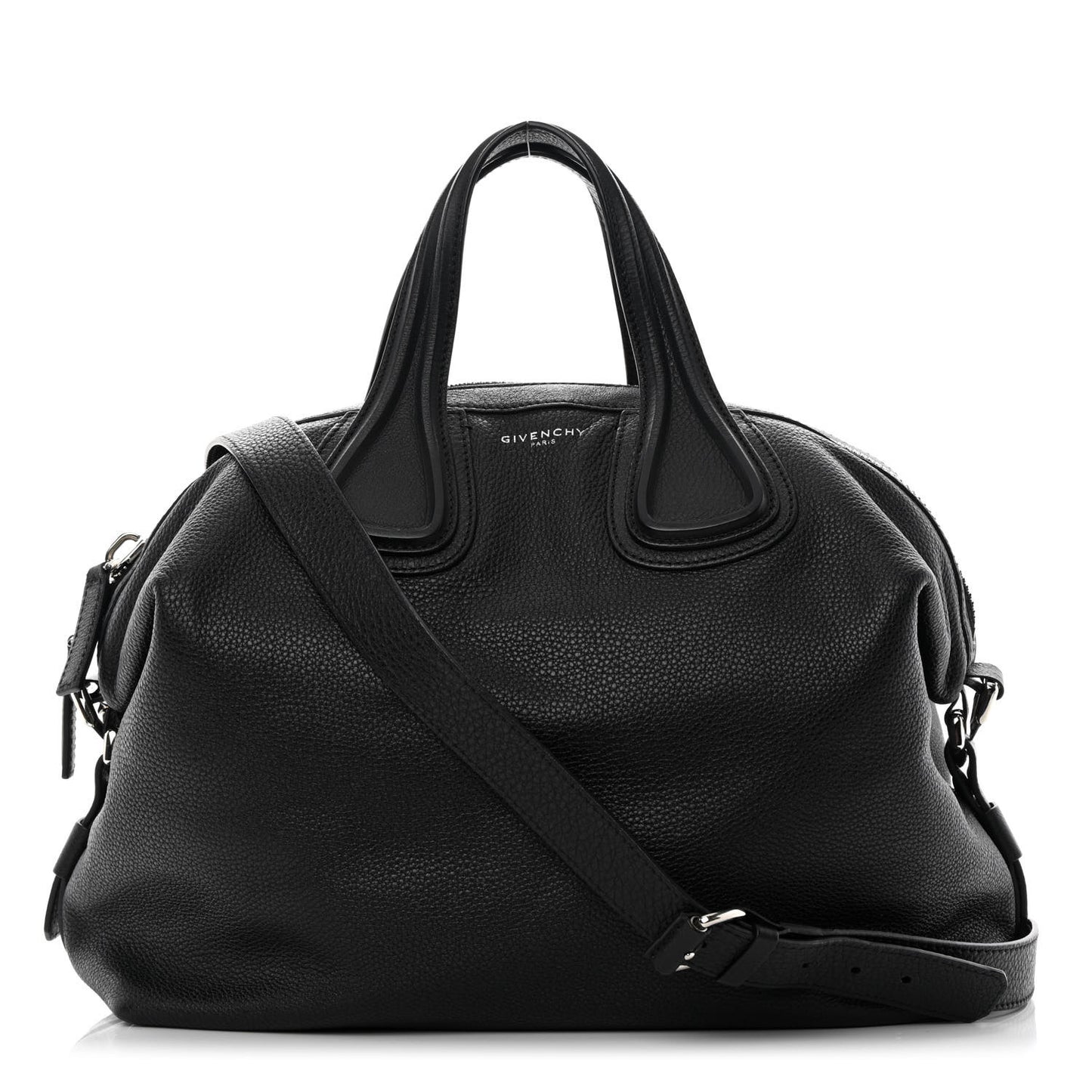 Waxy Grained Calfskin Medium Nightingale Black