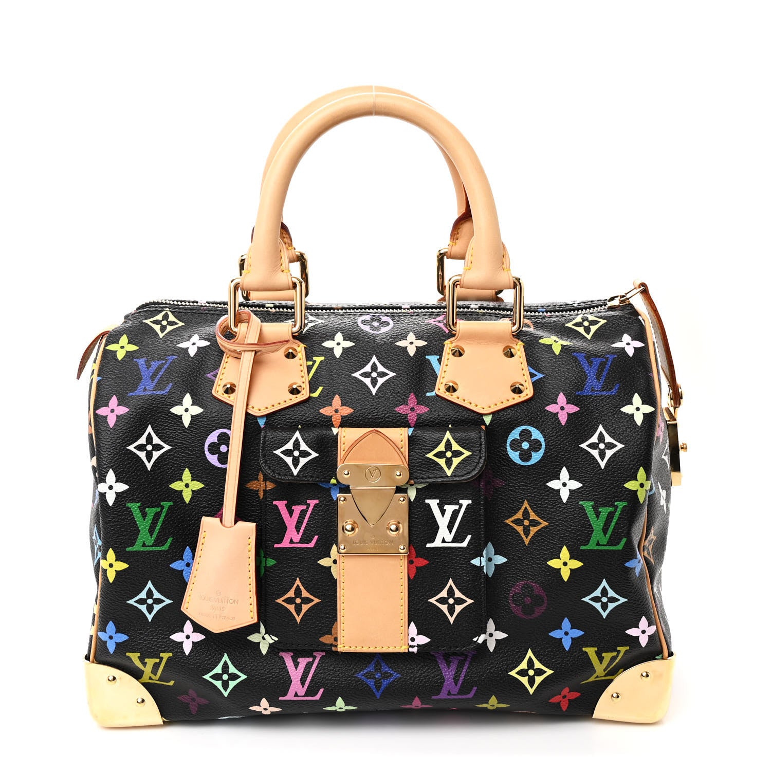 Louis Vuitton Monogram Multicolor Speedy 30 Black 1 of 13