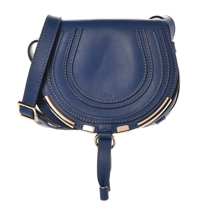 Chloe Calfskin Mini Marcie Metal Bar Trim Crossbody Bag Sea Water 1 of 8