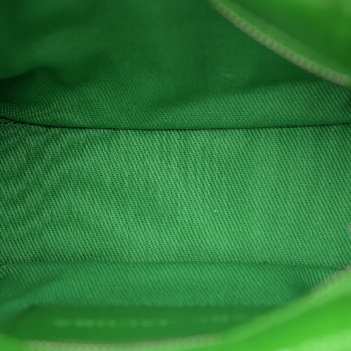 Shiny Crinkled Calfskin Mini The Tote Bag Fern Green