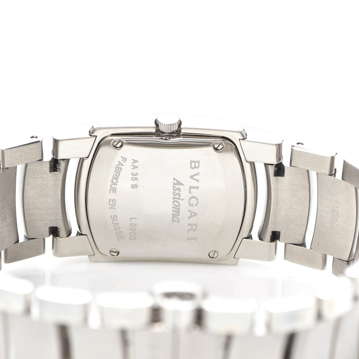 Bulgari Stainless Steel Diamond Bezel 35mm Assioma Quartz Watch 4 of 7