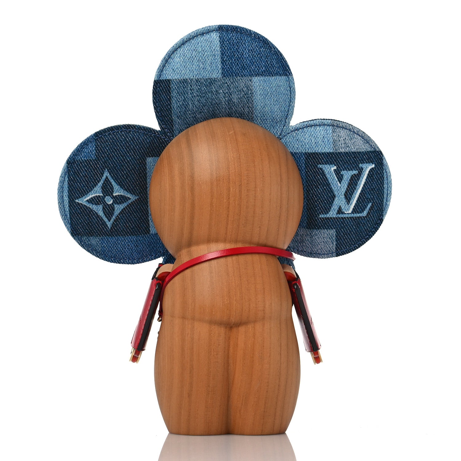 Louis Vuitton Wood Denim Monogram Check Vivienne Doll 4 of 6