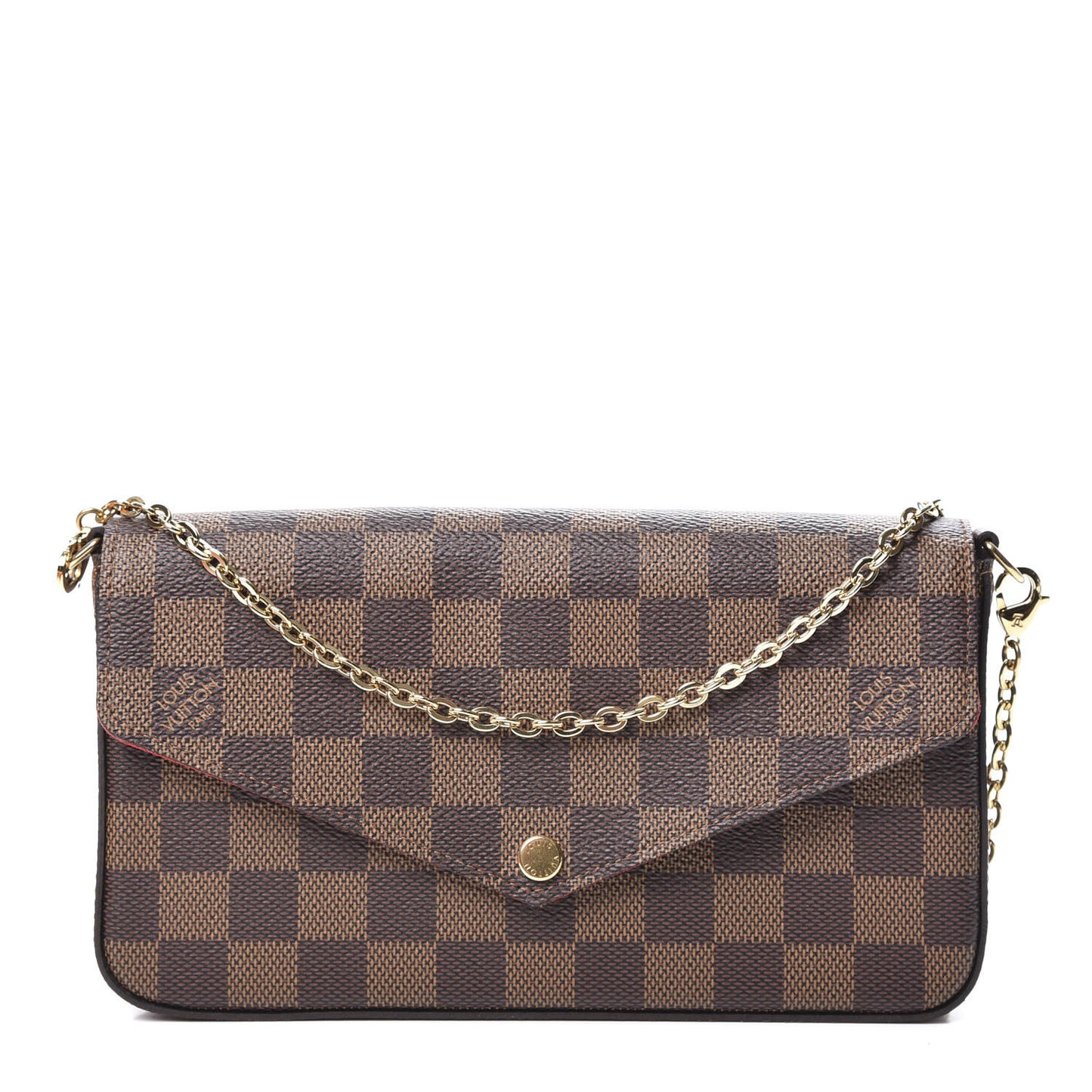 Damier Ebene Pochette Felicie Chain Wallet