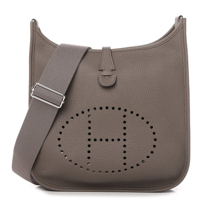 Hermes Taurillon Clemence Evelyne III PM Etain 1 of 11