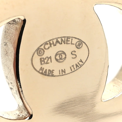 Chanel Lambskin CC Turnlock Drop Earrings Gold Black 4 of 4