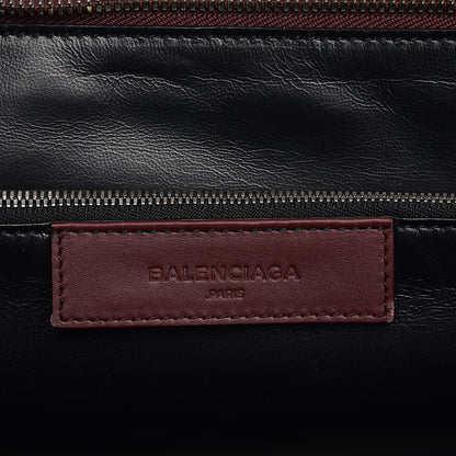 Balenciaga Calfskin Le Dix Zip Cartable Aubergine 7 of 13