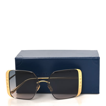 Louis Vuitton Metal LV Moon Square Sunglasses Z1994U Gold 8 of 8