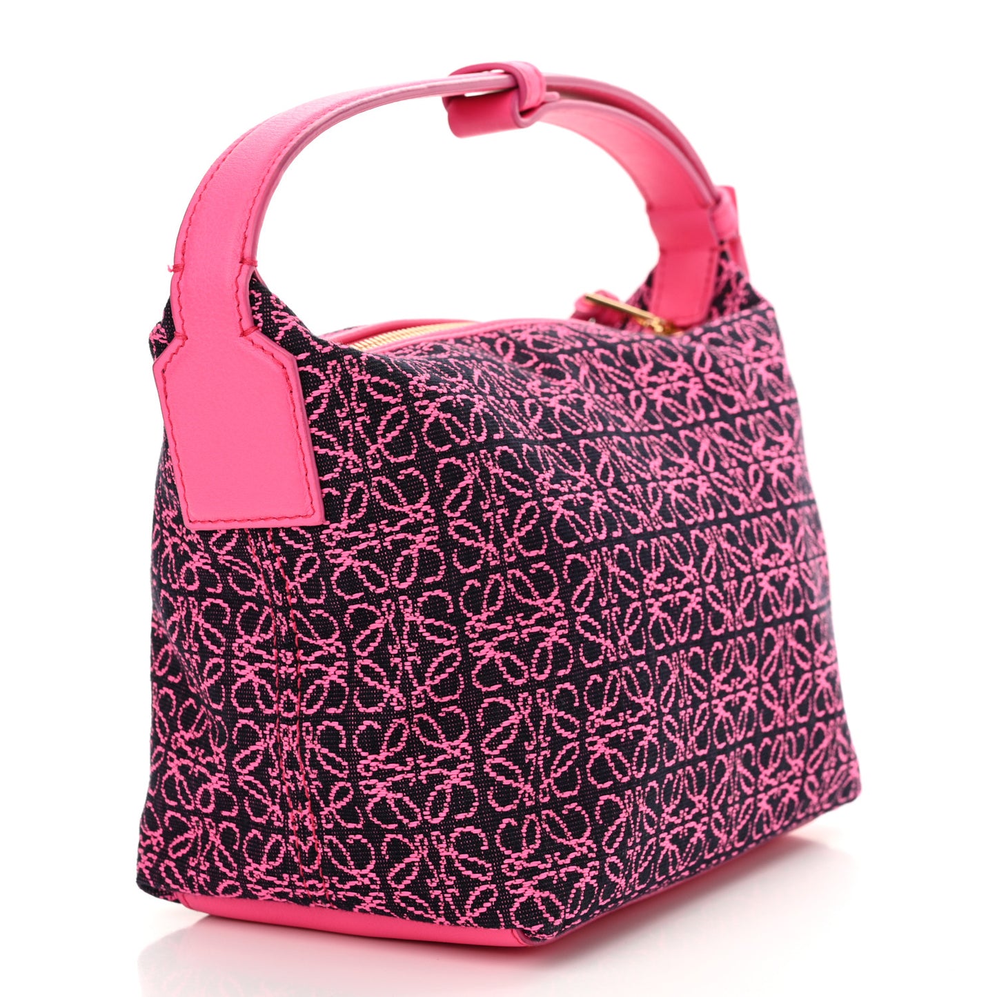 Jacquard Anagram Calfskin Small Cubi Bag Pink