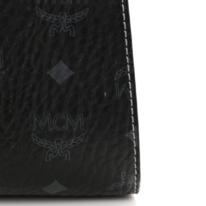 MCM Visetos Medium Luisa Shopper Tote Black 11 of 15