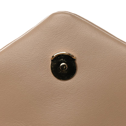 Saint Laurent Calfskin Y Quilted Monogram Toy Loulou Crossbody Bag Dark Beige 11 of 12