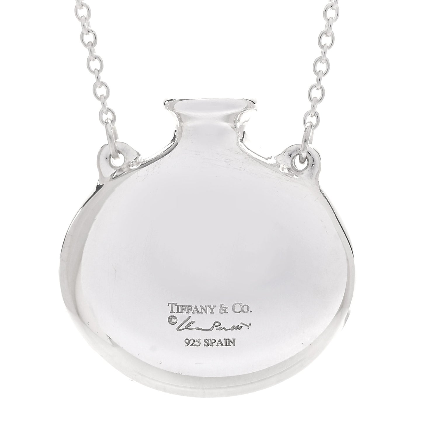 Sterling Silver Small Elsa Peretti Bottle Pendant Necklace
