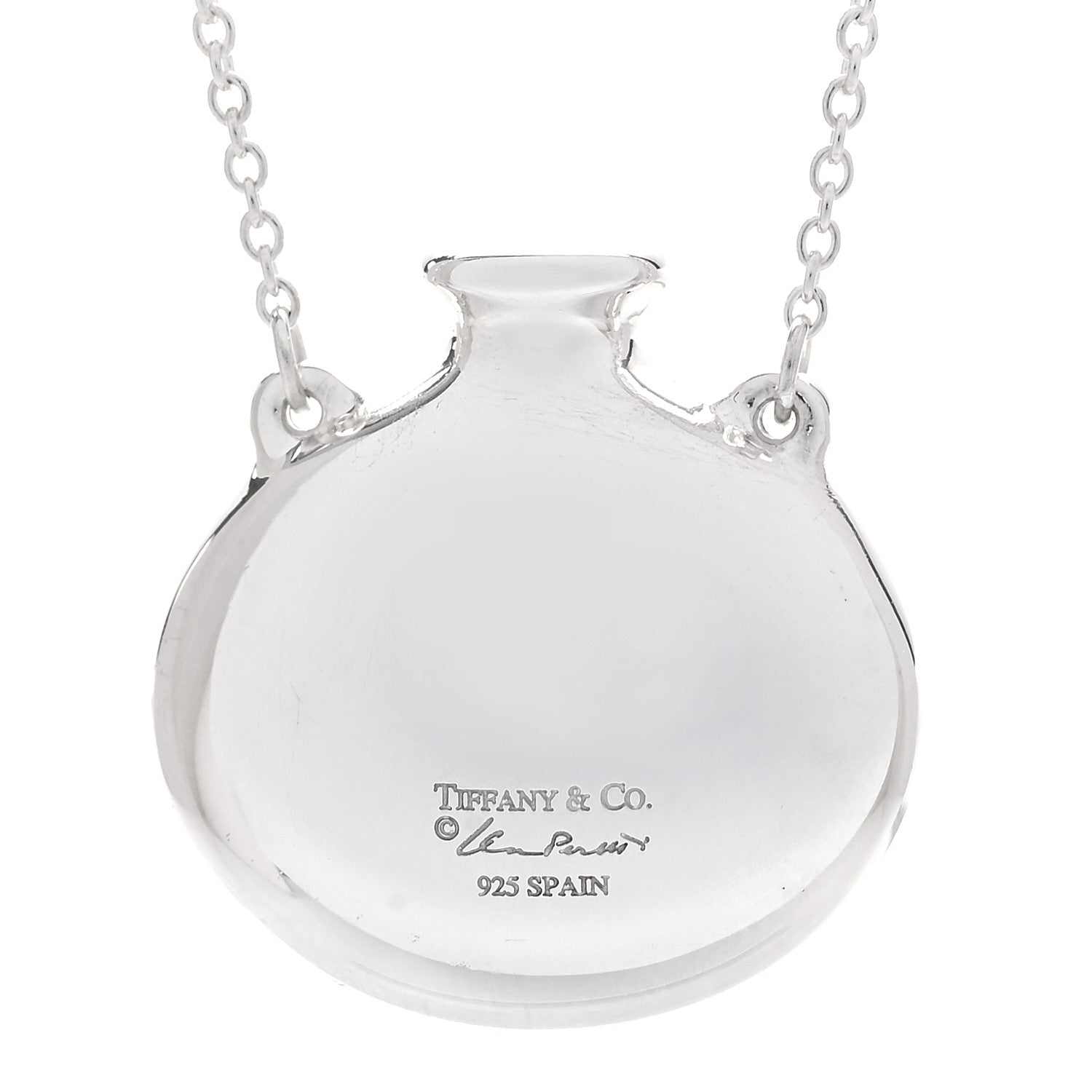 Tiffany Sterling Silver Small Elsa Peretti Bottle Pendant Necklace 6 of 6