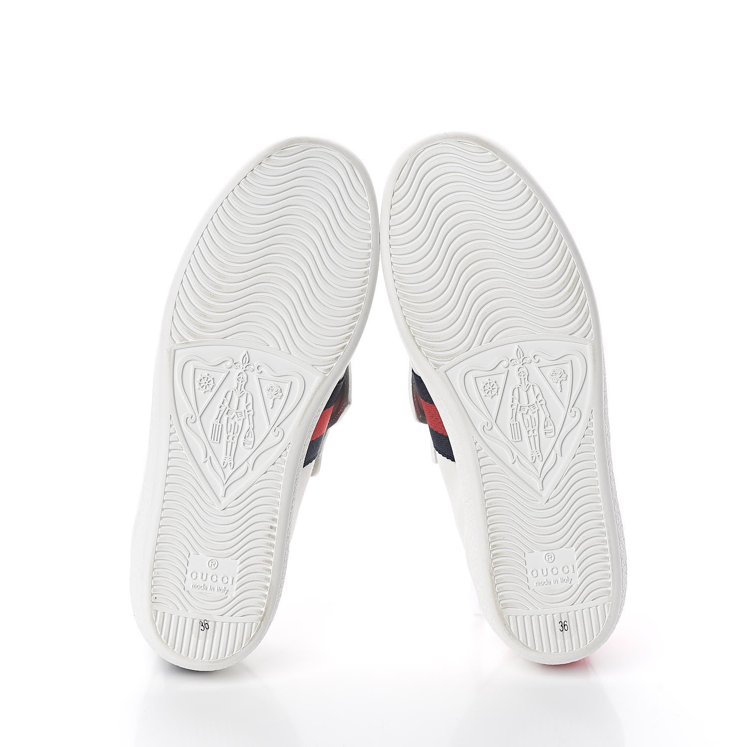 Gucci Calfskin Ayers Web Womens Ace Bow Lace Sneakers 36 White 7 of 7