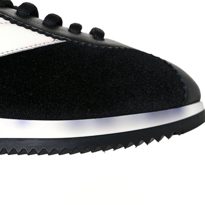Christian Dior Velvet Mix Diorun Sneakers 36 Black Off White 10 of 11