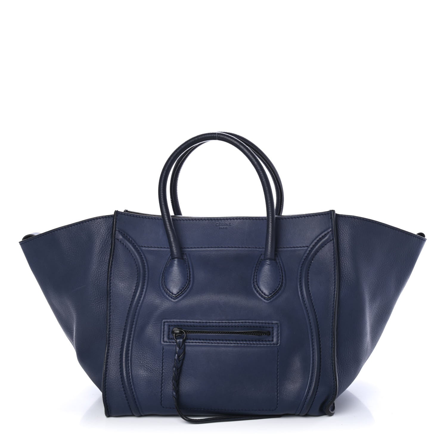 Celine Supple Calfskin Medium Phantom Luggage Midnight 1 of 4