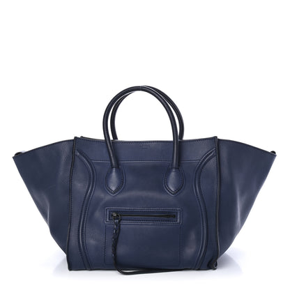 Celine Supple Calfskin Medium Phantom Luggage Midnight 1 of 4