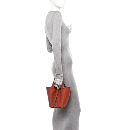 Hermes Taurillon Clemence Picotin Lock 18 PM Cuivre 2 of 11