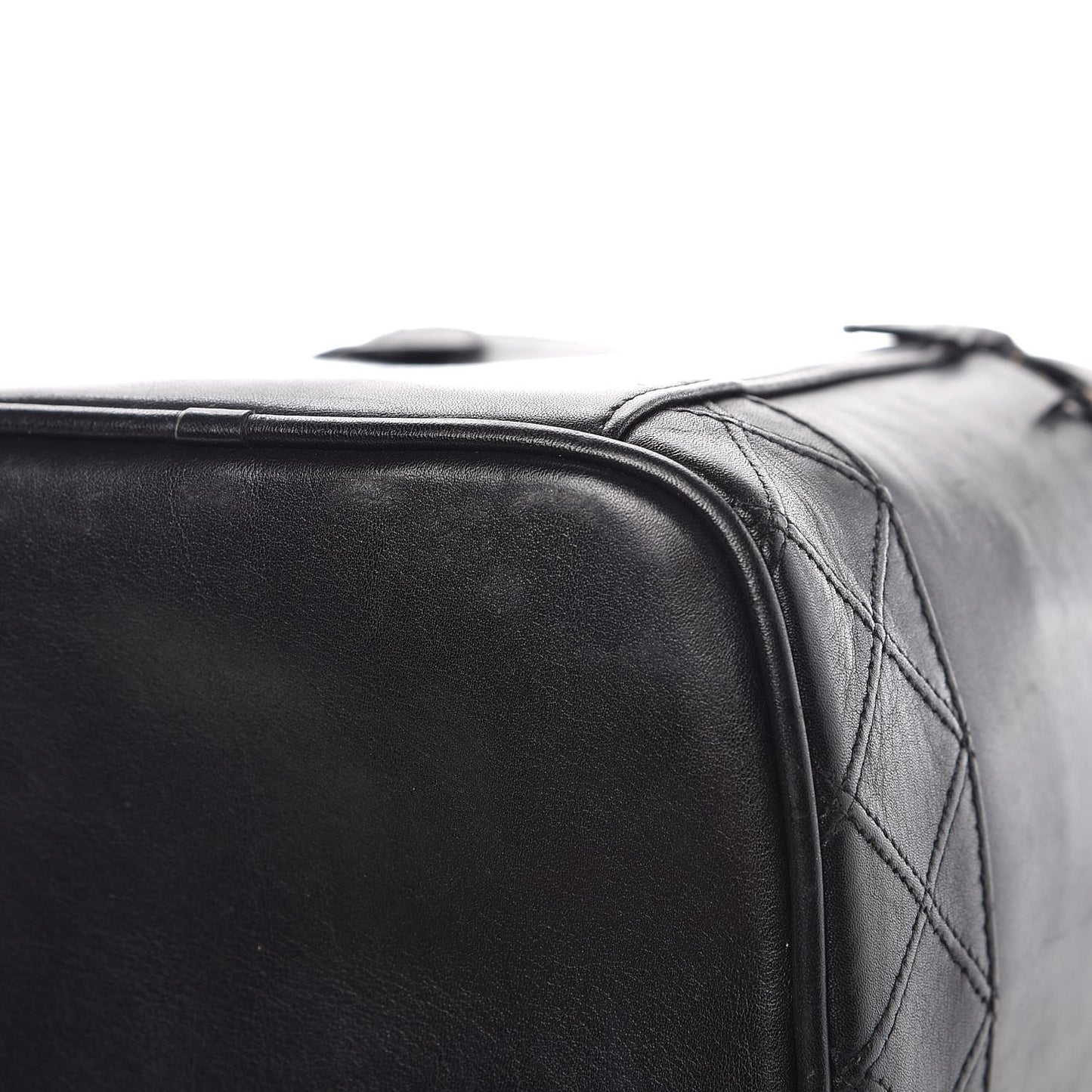 Lambskin Vanity Cosmetic Case Black