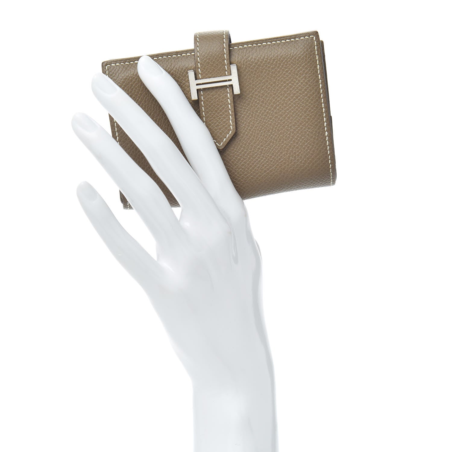 Hermes Epsom Mini Bearn Wallet Etoupe 2 of 6