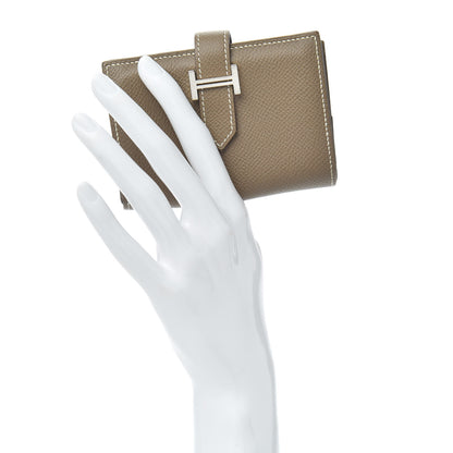 Hermes Epsom Mini Bearn Wallet Etoupe 2 of 6