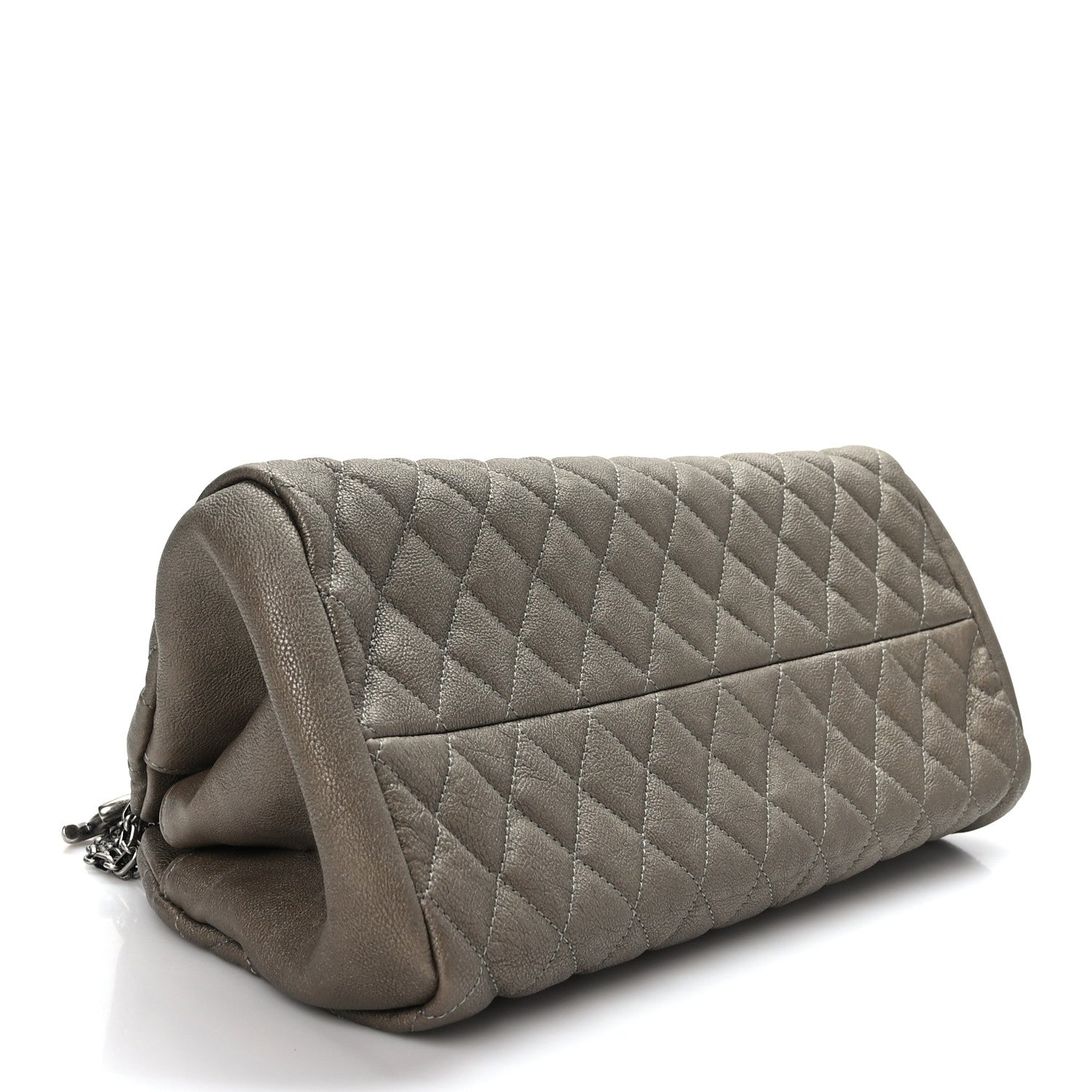 Chanel Metallic Caviar Quilted Medium Just Mademoiselle Beige 4 of 10