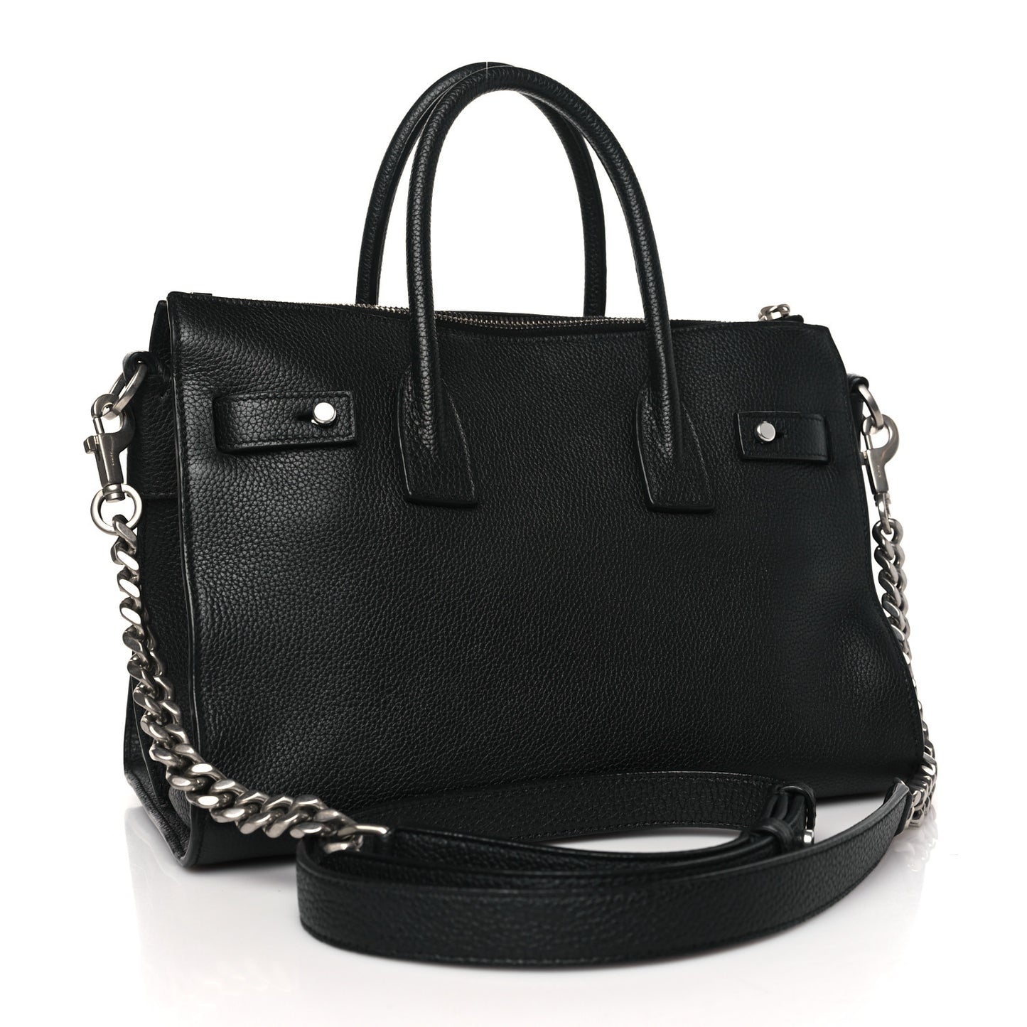 Grained Calfskin Baby Supple Sac De Jour Black