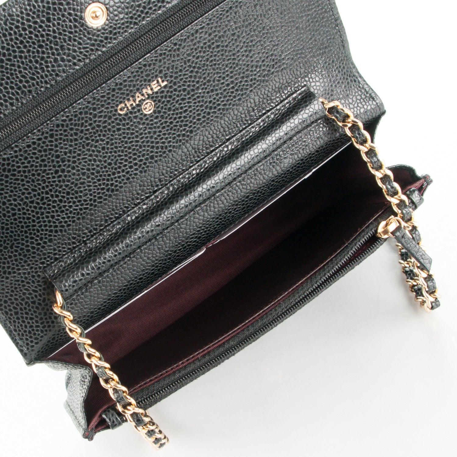 Chanel Caviar Quilted Wallet On Chain WOC Black 5 of 8