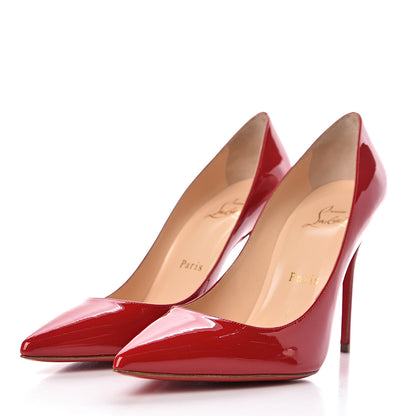 Christian Louboutin Patent Calfskin Decollete 554 100 Pumps 36.5 Red 3 of 9